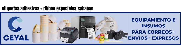 etiquetas adhesivas   ribbon especiales sabanas
