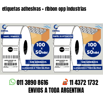 etiquetas adhesivas   ribbon opp industrias