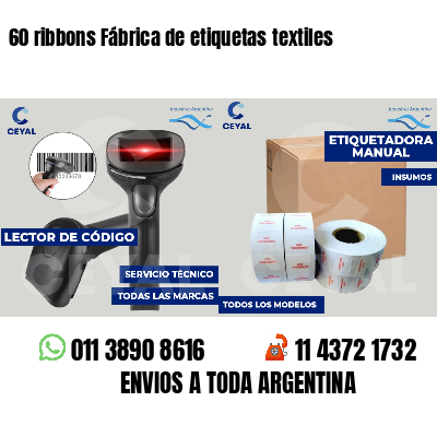 60 ribbons Fábrica de etiquetas textiles