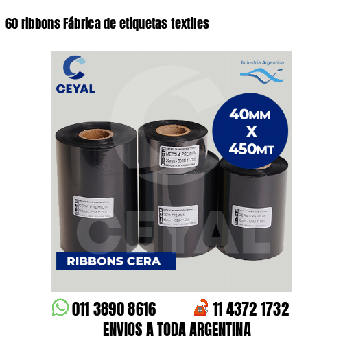 60 ribbons Fábrica de etiquetas textiles