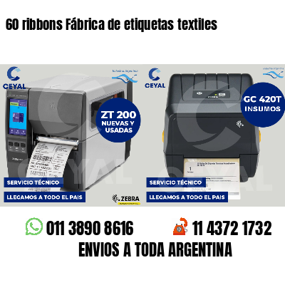 60 ribbons Fábrica de etiquetas textiles
