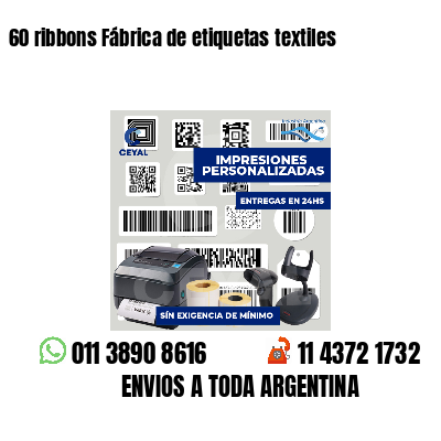 60 ribbons Fábrica de etiquetas textiles