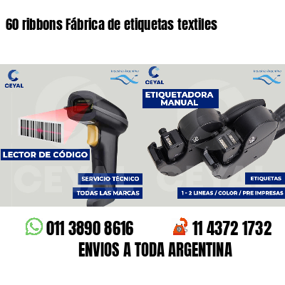 60 ribbons Fábrica de etiquetas textiles