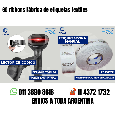 60 ribbons Fábrica de etiquetas textiles