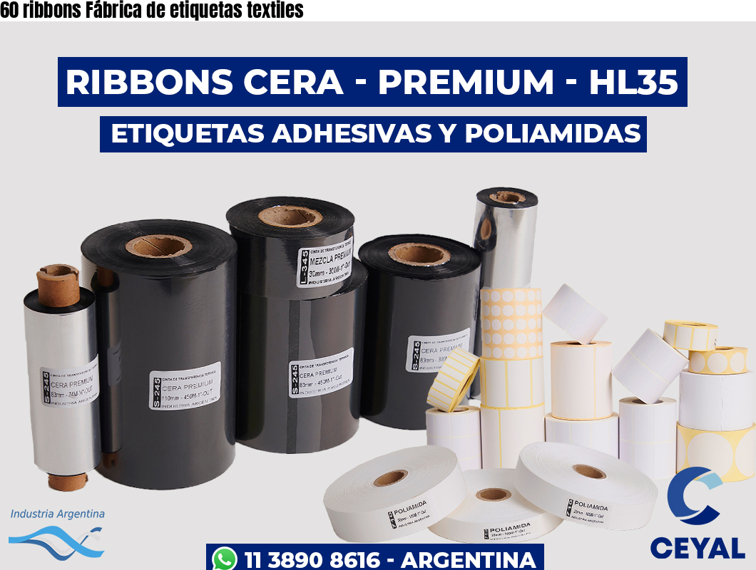 60 ribbons Fábrica de etiquetas textiles
