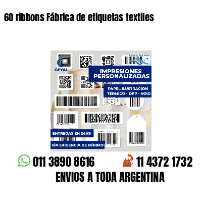 60 ribbons Fábrica de etiquetas textiles