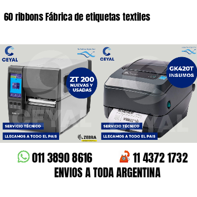 60 ribbons Fábrica de etiquetas textiles