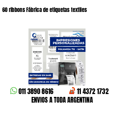 60 ribbons Fábrica de etiquetas textiles