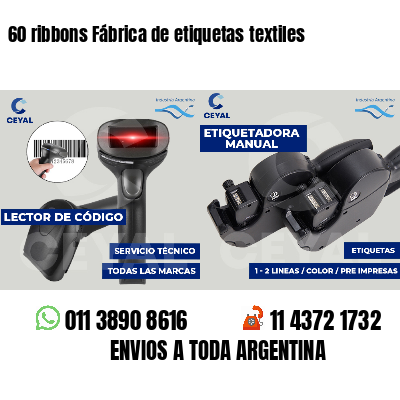 60 ribbons Fábrica de etiquetas textiles