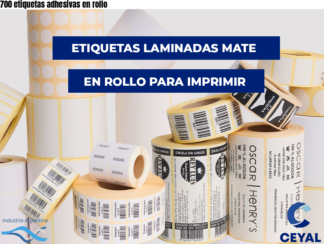 700 etiquetas adhesivas en rollo