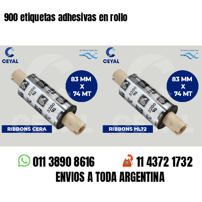 900 etiquetas adhesivas en rollo