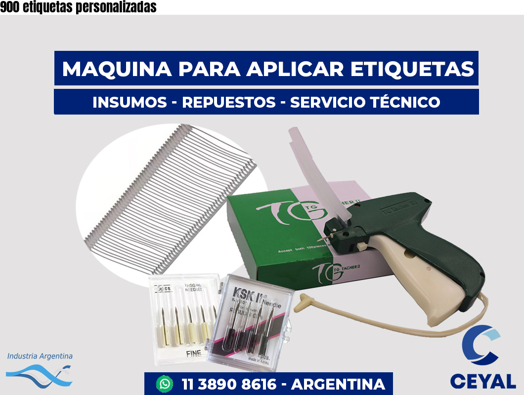 900 etiquetas personalizadas