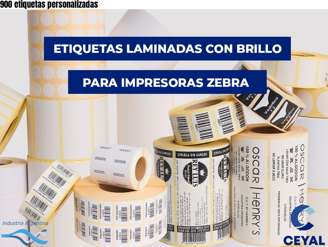 900 etiquetas personalizadas