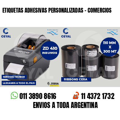 ETIQUETAS ADHESIVAS PERSONALIZADAS - COMERCIOS