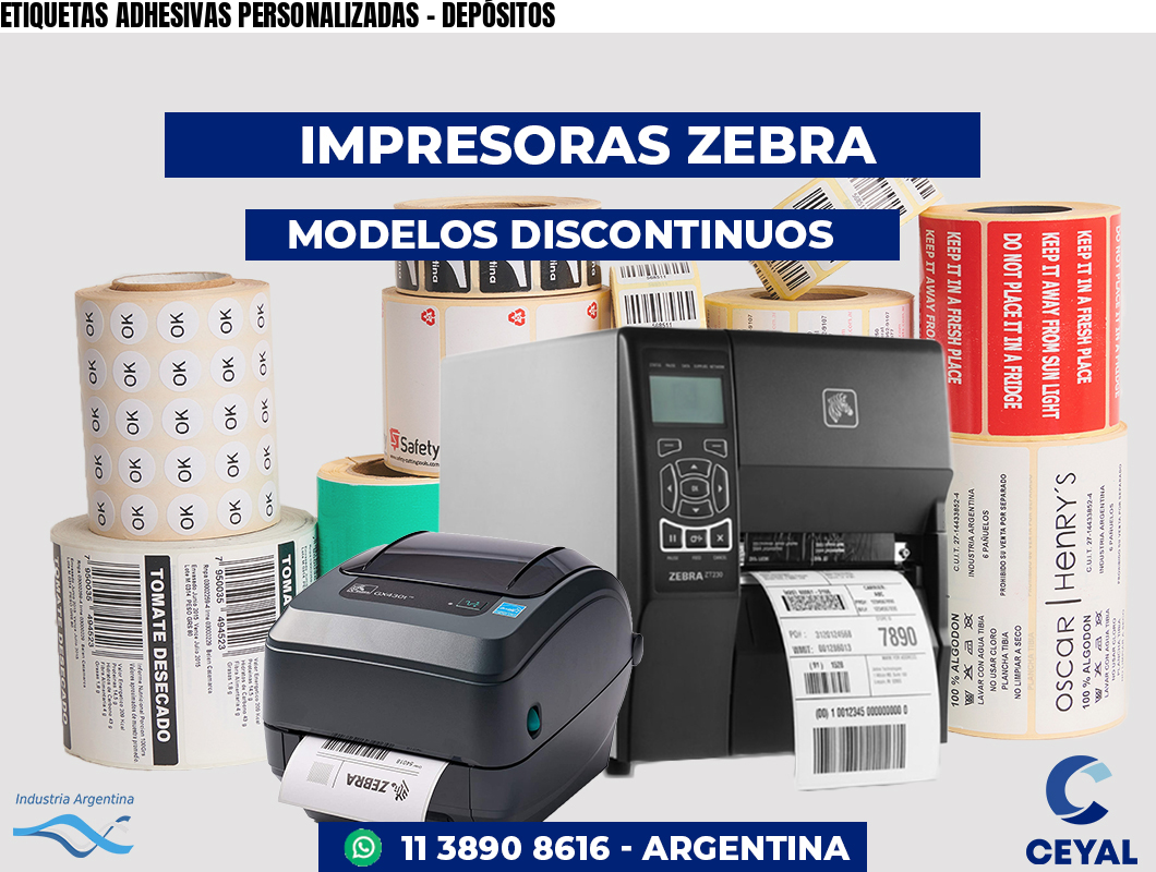 ETIQUETAS ADHESIVAS PERSONALIZADAS - DEPÓSITOS