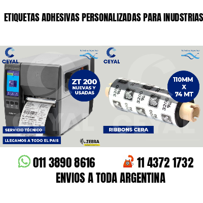 ETIQUETAS ADHESIVAS PERSONALIZADAS PARA INUDSTRIAS