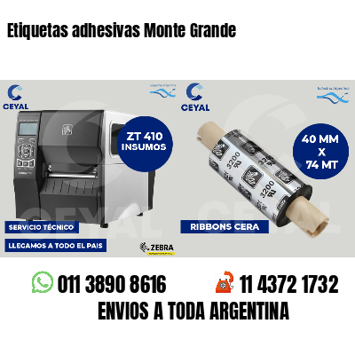 Etiquetas adhesivas Monte Grande
