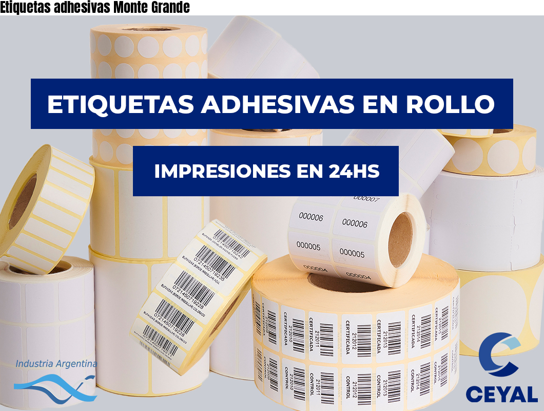 Etiquetas adhesivas Monte Grande