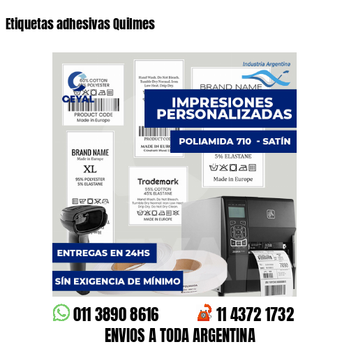 Etiquetas adhesivas Quilmes