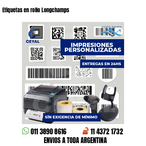 Etiquetas en rollo Longchamps