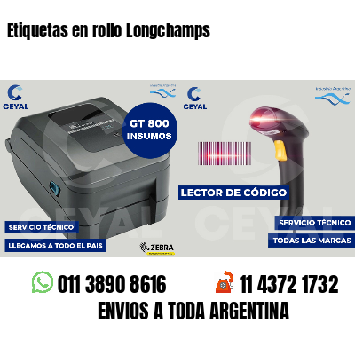 Etiquetas en rollo Longchamps