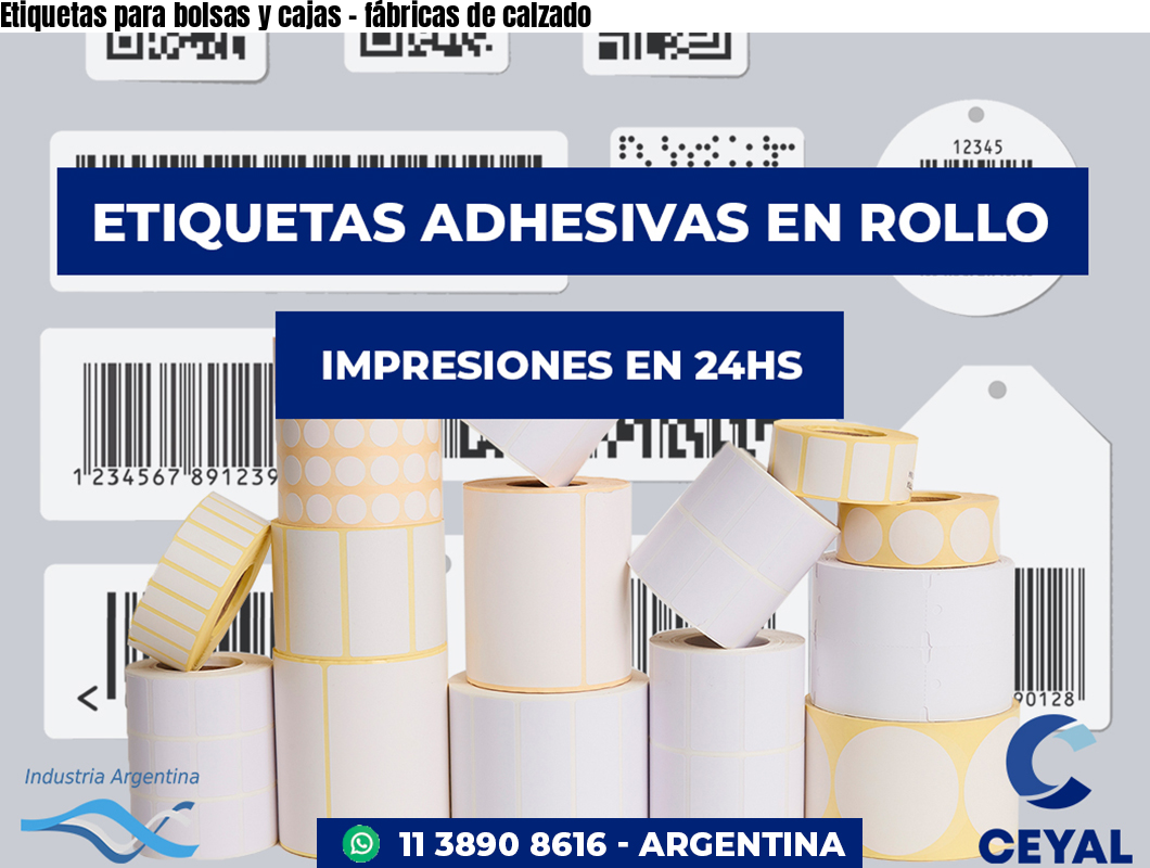 Etiquetas para bolsas y cajas – fábricas de calzado