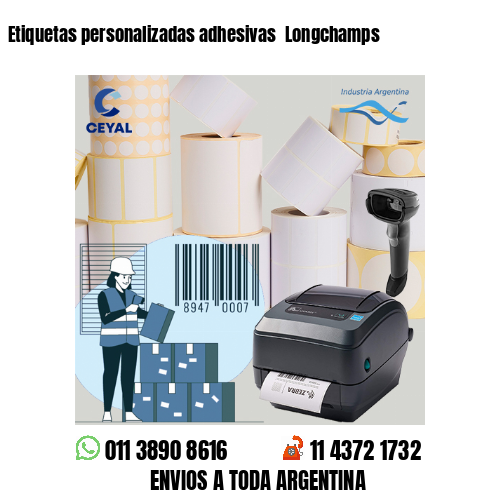 Etiquetas personalizadas adhesivas Longchamps
