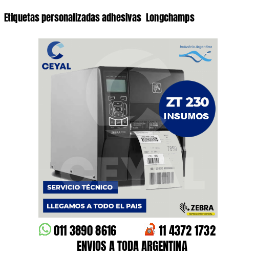 Etiquetas personalizadas adhesivas Longchamps