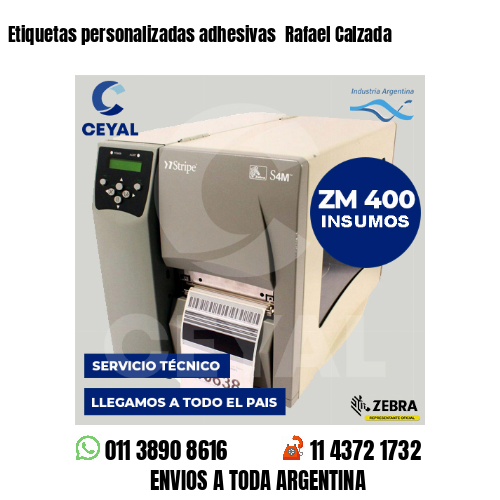 Etiquetas personalizadas adhesivas  Rafael Calzada
