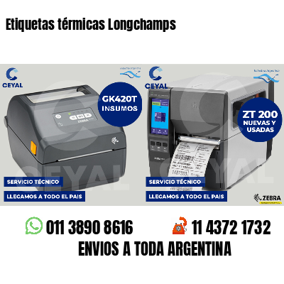 Etiquetas térmicas Longchamps