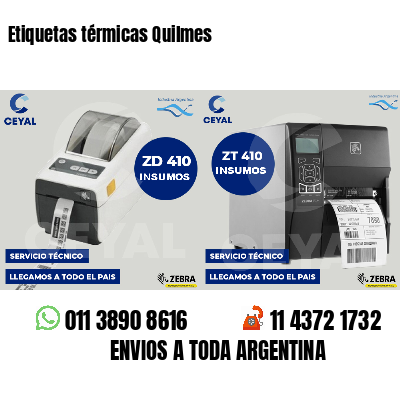 Etiquetas térmicas Quilmes