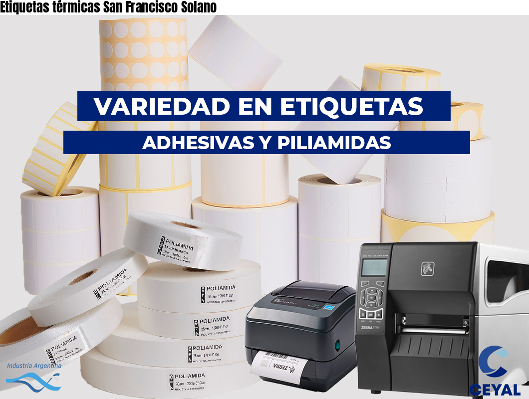 Etiquetas térmicas San Francisco Solano