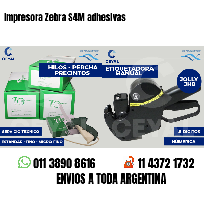 Impresora Zebra S4M adhesivas
