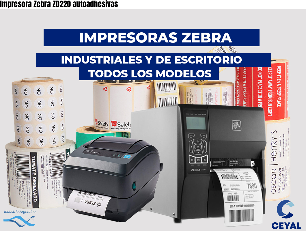 Impresora Zebra ZD220 autoadhesivas