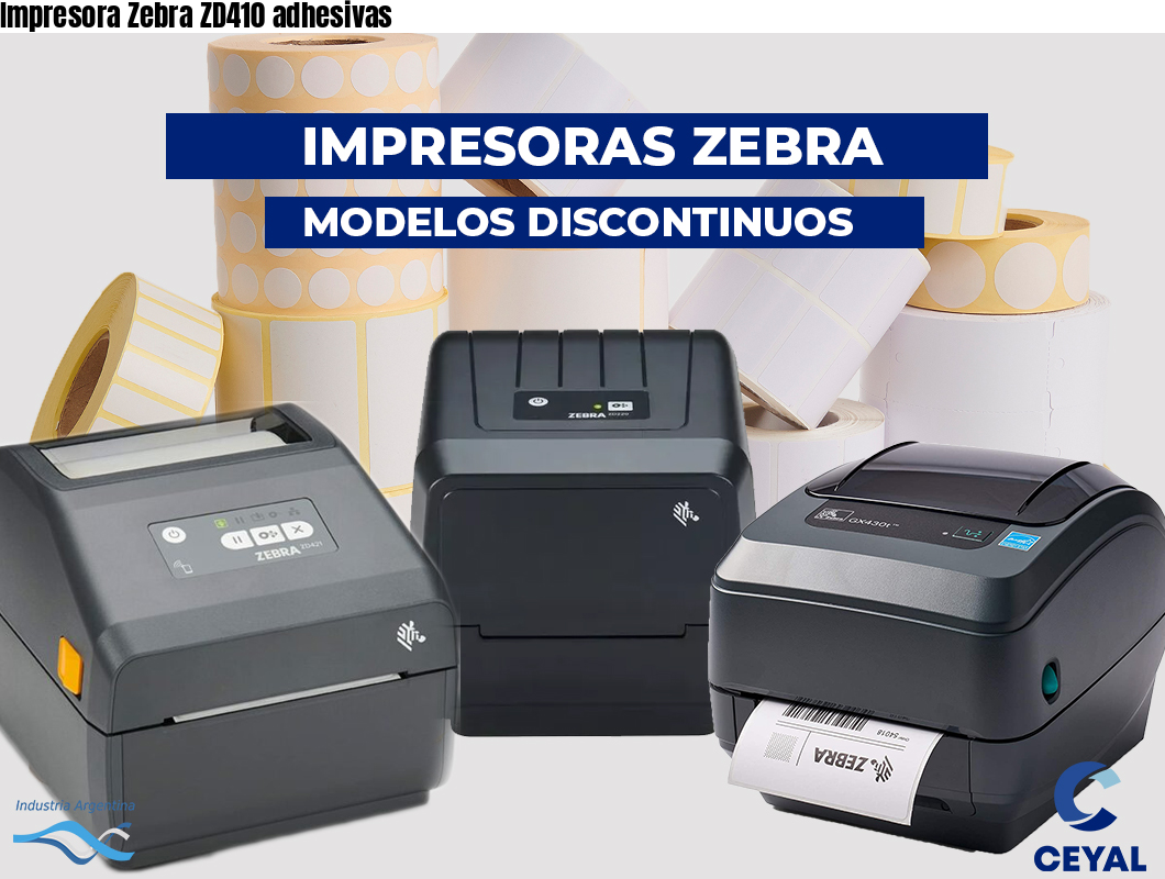 Impresora Zebra ZD410 adhesivas