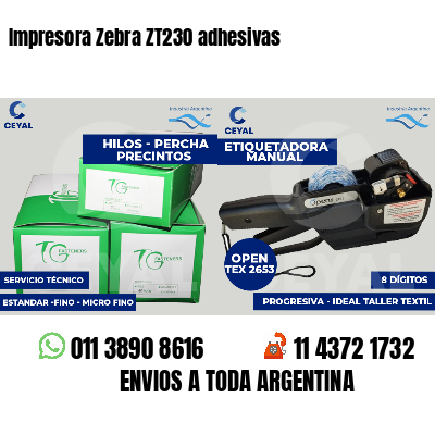 Impresora Zebra ZT230 adhesivas