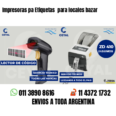 Impresoras pa Etiquetas  para locales bazar