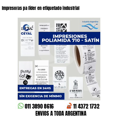 Impresoras pa líder en etiquetado industrial