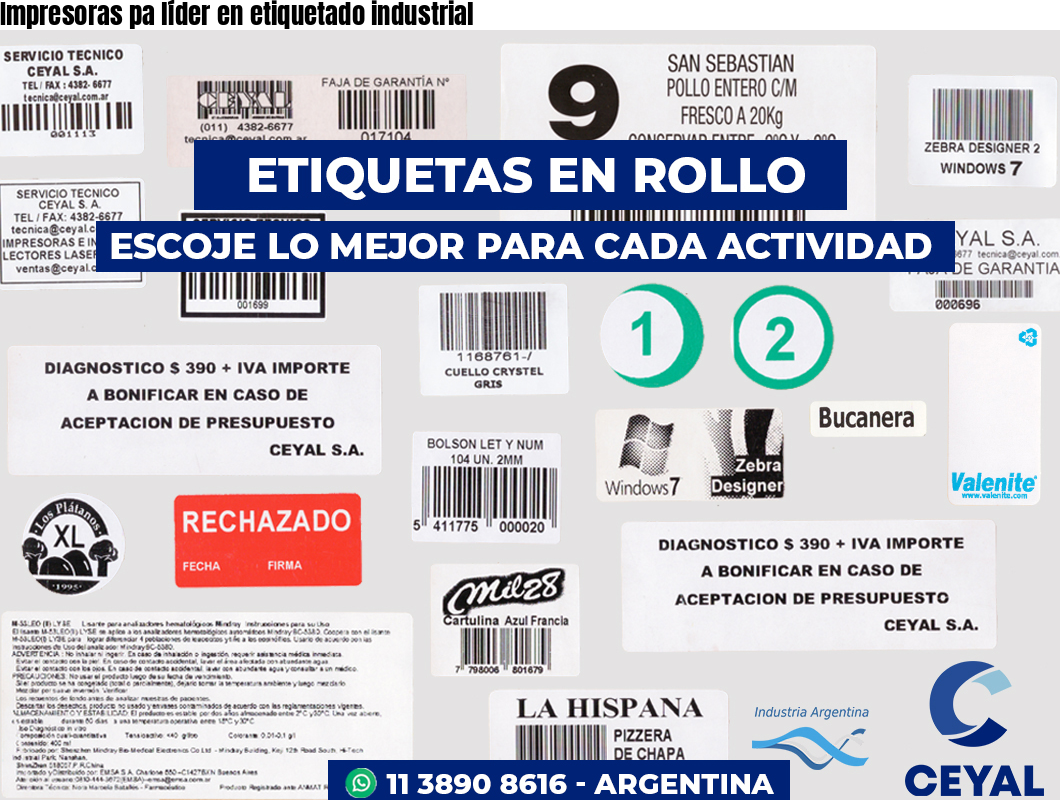 Impresoras pa líder en etiquetado industrial