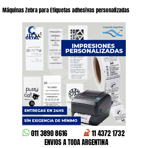 Máquinas Zebra para Etiquetas adhesivas personalizadas