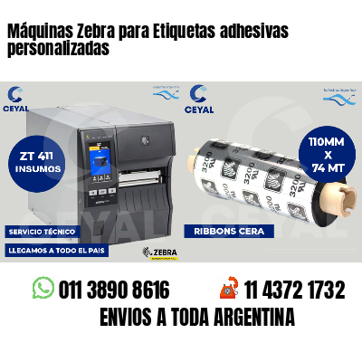 Máquinas Zebra para Etiquetas adhesivas personalizadas