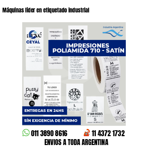 Máquinas líder en etiquetado industrial