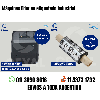 Máquinas líder en etiquetado industrial