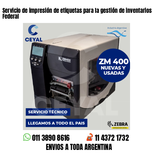 Servicio de impresión de etiquetas para la gestión de inventarios Capital Federal