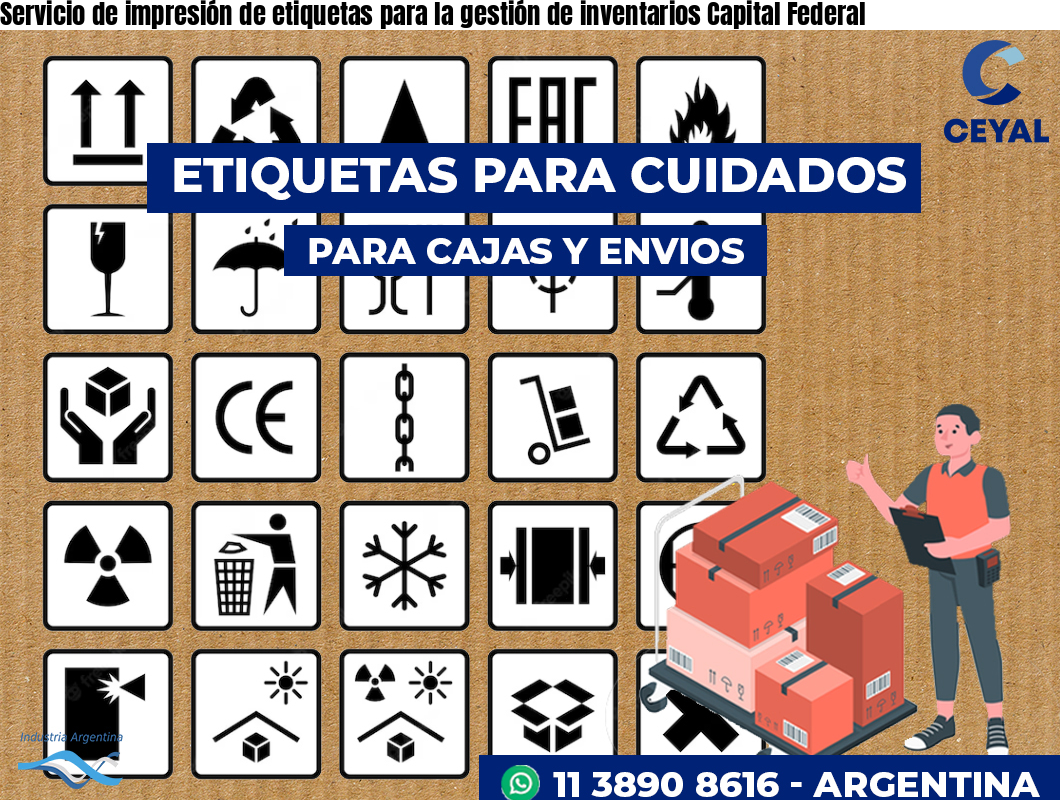 Servicio de impresión de etiquetas para la gestión de inventarios Capital Federal