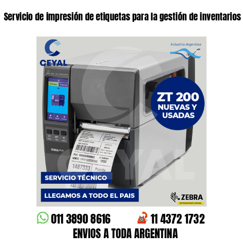 Servicio de impresión de etiquetas para la gestión de inventarios argentina
