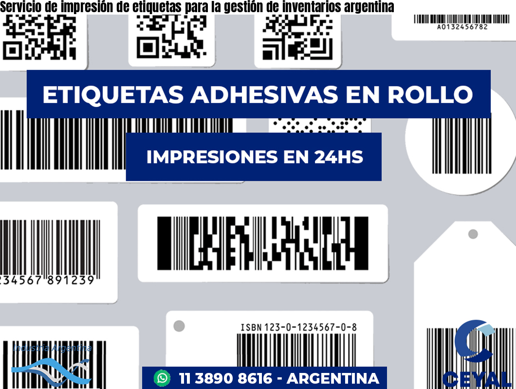 Servicio de impresión de etiquetas para la gestión de inventarios argentina
