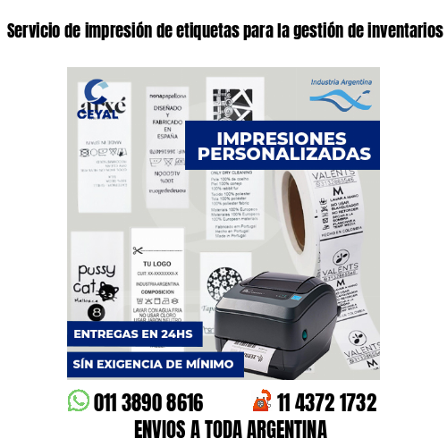 Servicio de impresión de etiquetas para la gestión de inventarios argentina