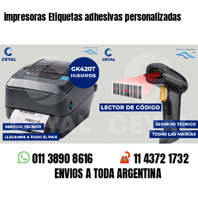 impresoras Etiquetas adhesivas personalizadas