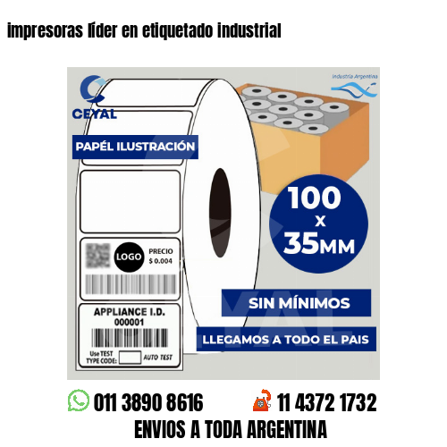 impresoras líder en etiquetado industrial